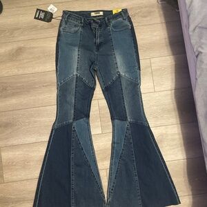 Rock and roll denim bell bottoms